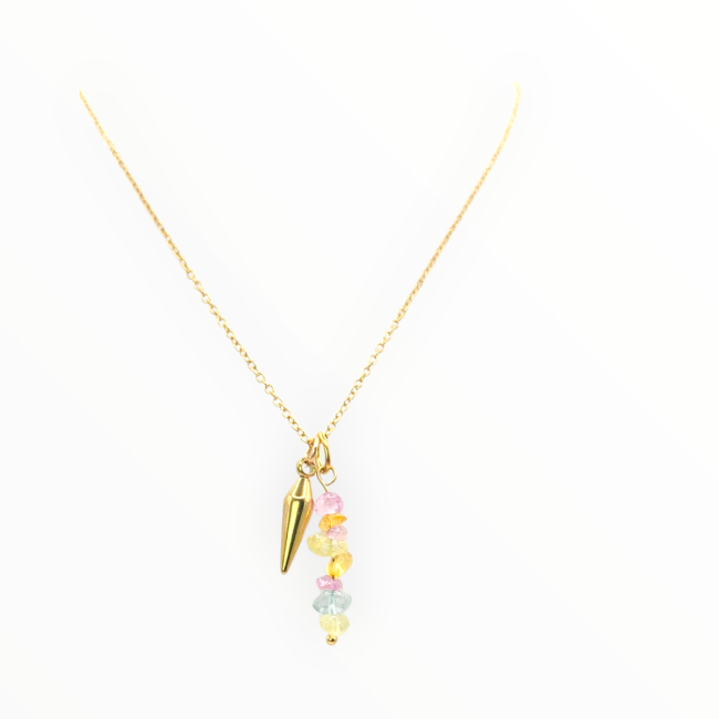 Collier pendule Zélis multicolore