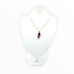 Collier pendule Solis rouge