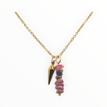 Collier pendule Zélis rose