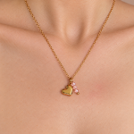 Collier pendule Divina rose